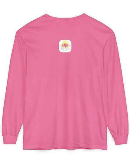 "Happy Valentine's Day" Unisex Garment-dyed Long Sleeve T-Shirt