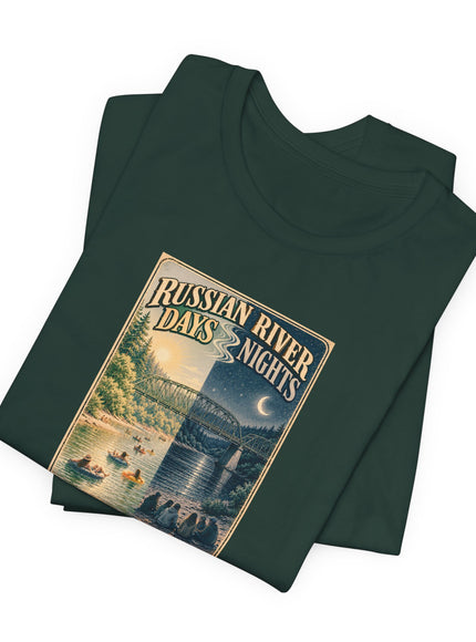 "Russian River Days, Russian River Nights" Unisex Jersey Short Sleeve Tee