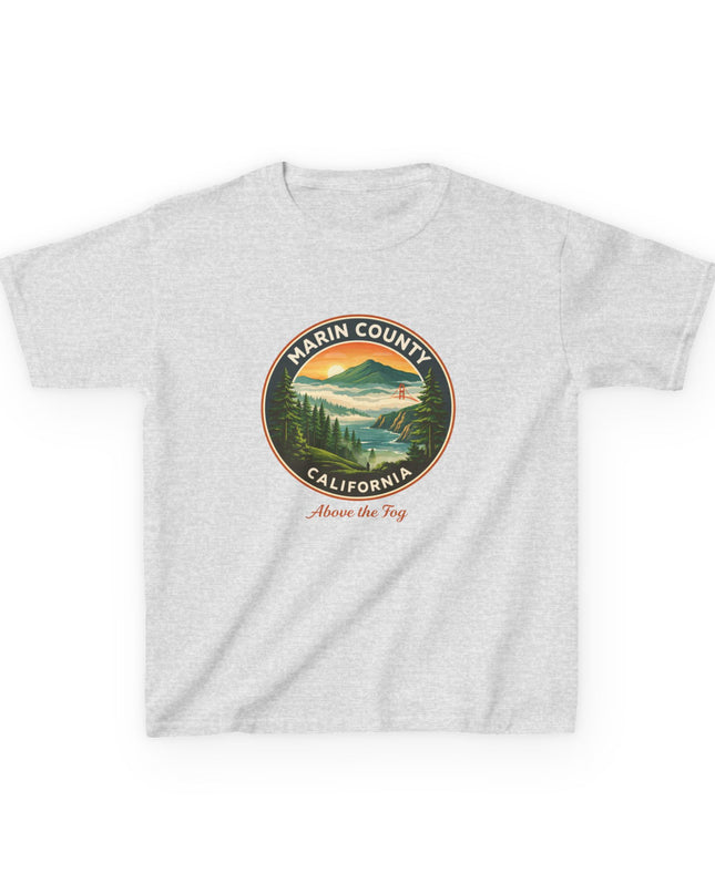 "Marin County, Above the Fog" Kids Heavy Cotton Tee