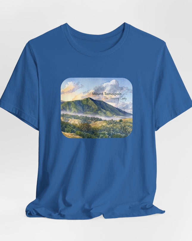 "Mount Tamalpais, the Sleeping Lady" Unisex Jersey Short Sleeve Tee