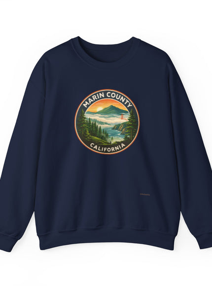 "Marin County, Above the Fog - no text" Unisex Heavy Blend Crewneck Sweatshirt