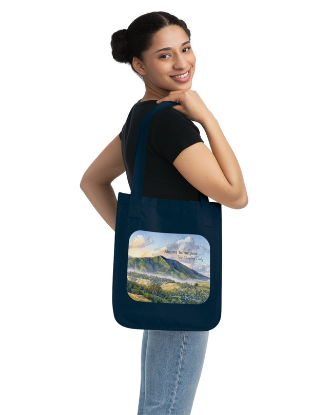 "Mount Tamalpais, the Sleeping Lady" Organic Canvas Tote Bag