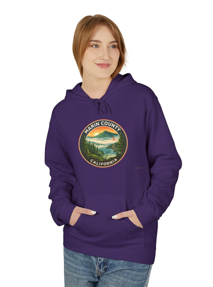 "Marin County, Above the Fog - no text" Unisex Midweight Softstyle Fleece Hoodie