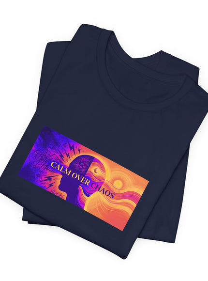 "Calm Over Chaos- Vivid" Unisex Jersey Short Sleeve Tee