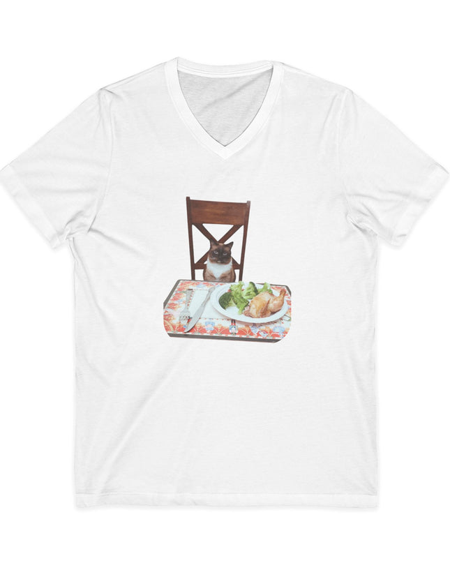 "Mr. Bids" Unisex Jersey Short Sleeve V-Neck Tee