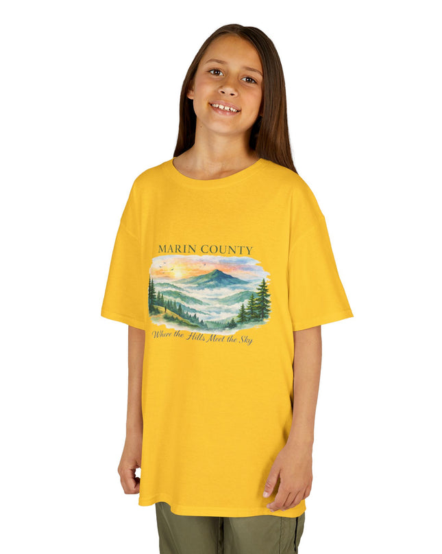 "Marin County, Where the Hills Meet the Sky" Kids Heavy Cotton Tee