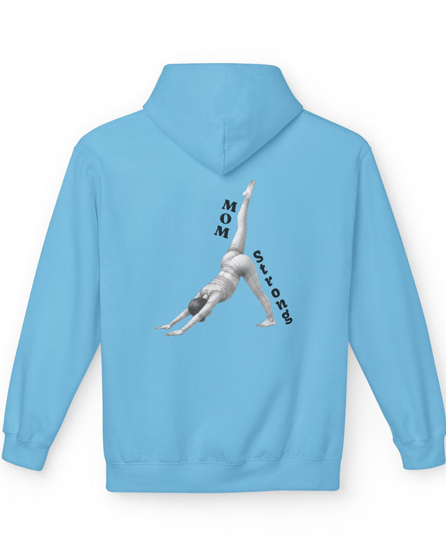 "Mom Strong Pilates" (Darker ink on both sides) Unisex Midweight Softstyle Fleece Hoodie