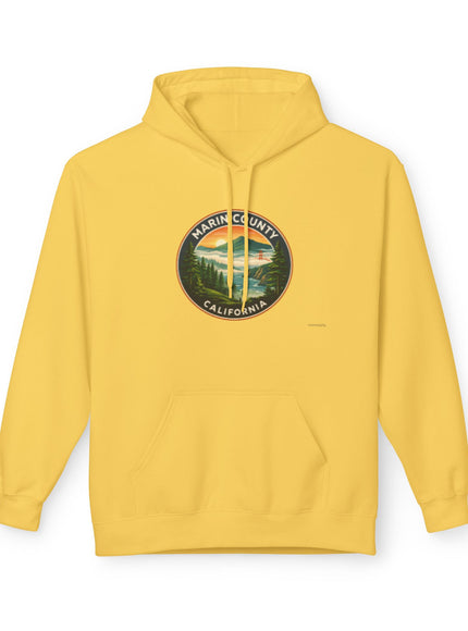 "Marin County, Above the Fog - no text" Unisex Midweight Softstyle Fleece Hoodie