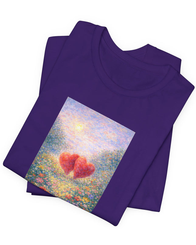 "Valentine's Day - Monet Style" Unisex Jersey Short Sleeve Tee