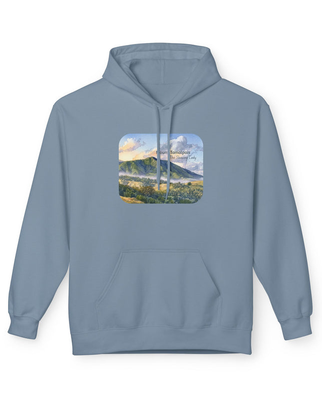 "Mount Tamalpais, the Sleeping Lady" Unisex Midweight Softstyle Fleece Hoodie