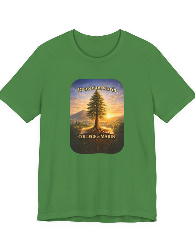 "Rooted in Marin, College of Marin" Unisex Jersey Short Sleeve Tee