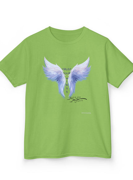 "Trust Your Wings, Not the Branch" Kids Heavy Cotton Tee