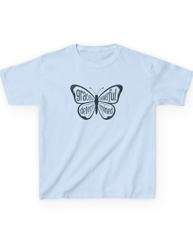 "Butterfly With Words" Kids Heavy Cotton Tee