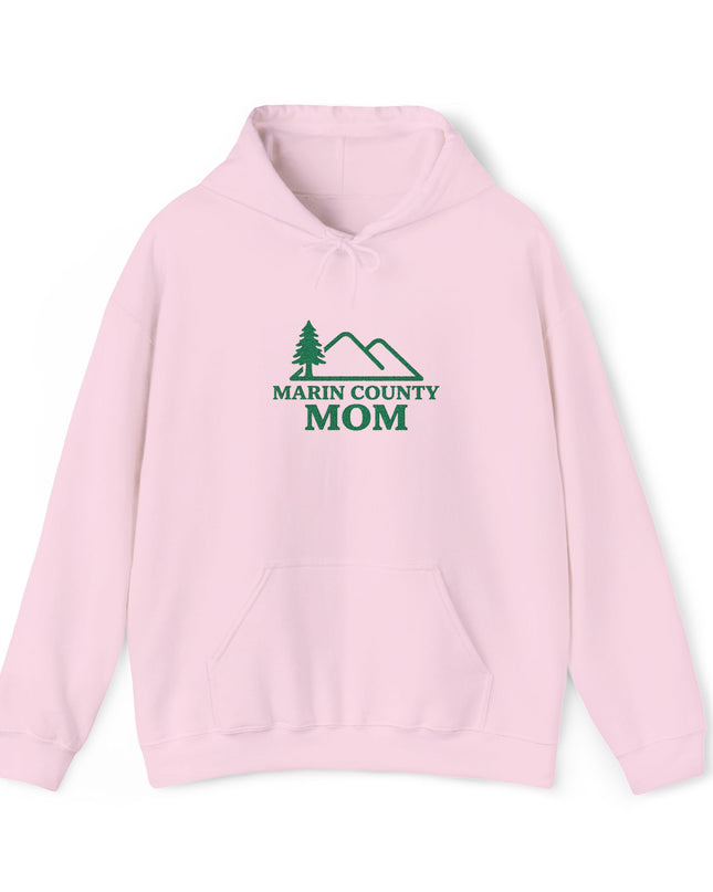 "Marin County Mom" Embroidered Unisex Heavy Blend Hooded Sweatshirt