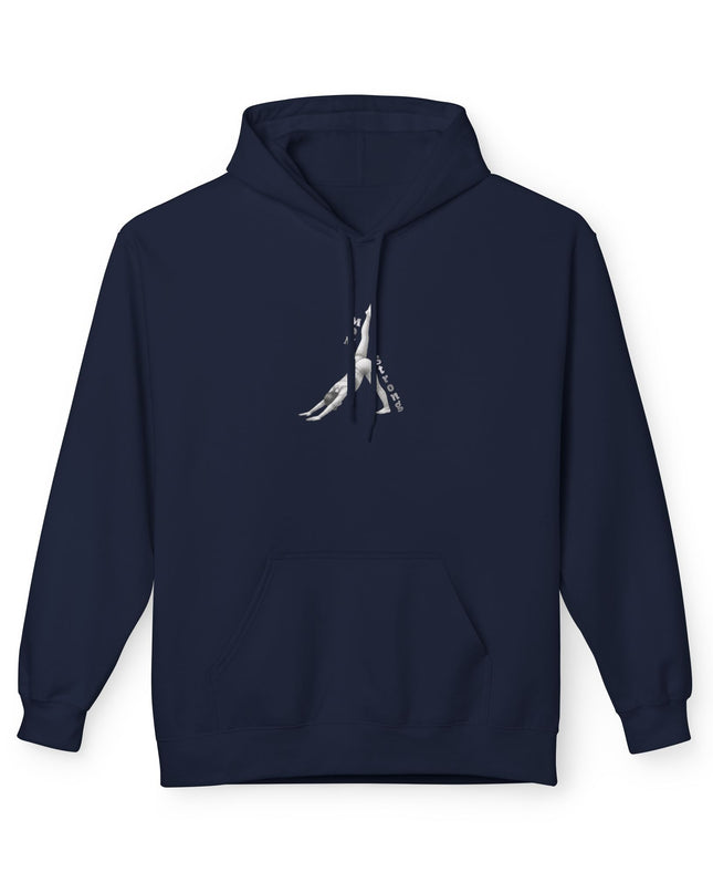 "Mom Strong Pilates" (Lighter ink on both sides) Unisex Midweight Softstyle Fleece Hoodie