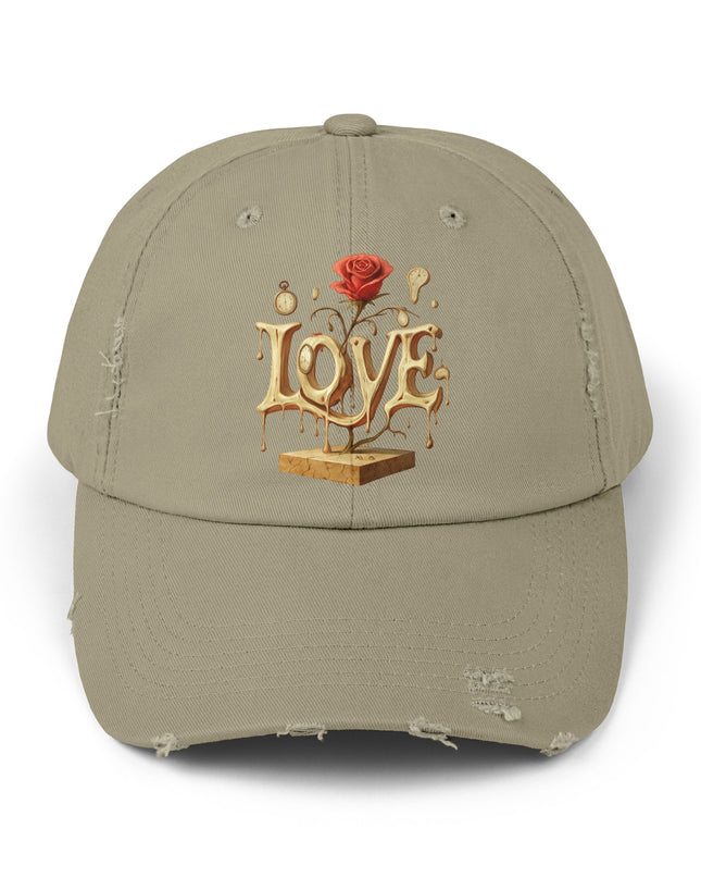"Love (Salvador Dali)" Unisex Distressed Cap