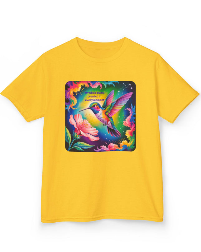 "My Life is Being Created in Every Moment" Kids Heavy Cotton Tee
