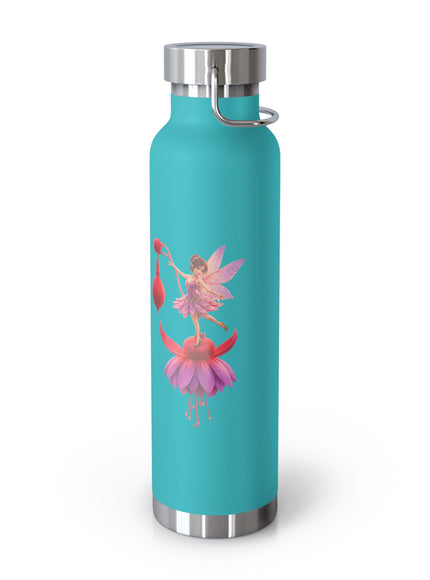 "Fuchsia Fairy" Copper Vacuum Insulated Bottle, 22oz