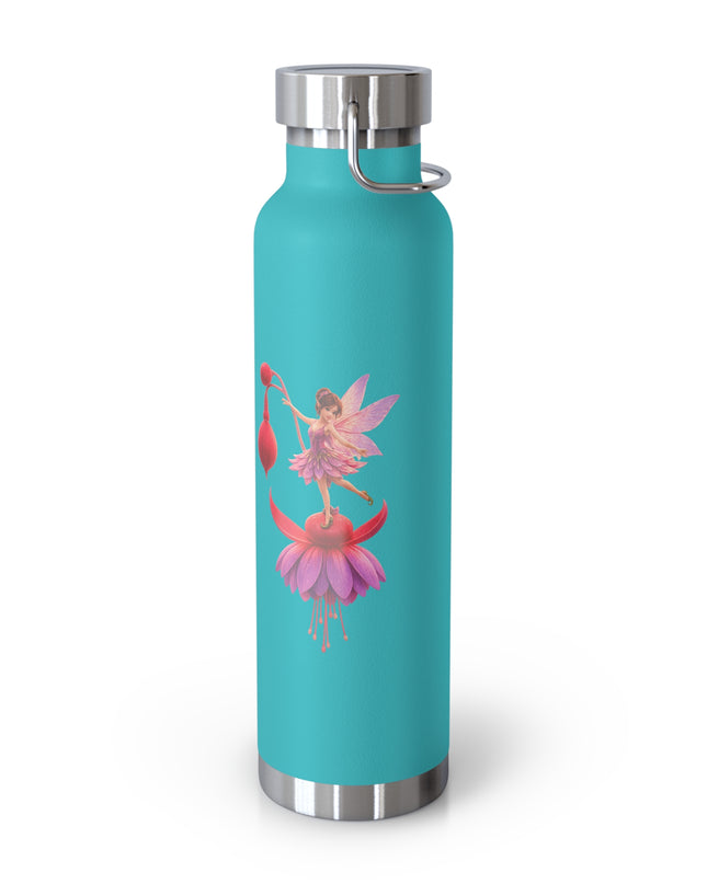 "Fuchsia Fairy" Copper Vacuum Insulated Bottle, 22oz