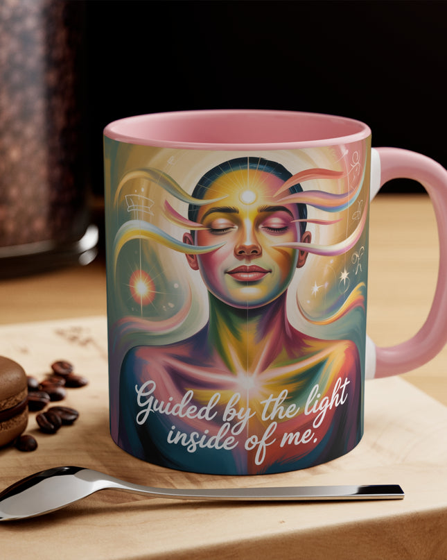 "Guided by the Light Inside Me" Accent Mug