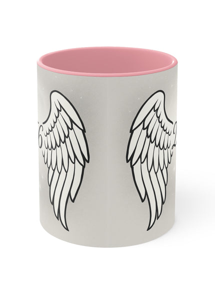 "Celestial Angel Wings 256" Accent Mug