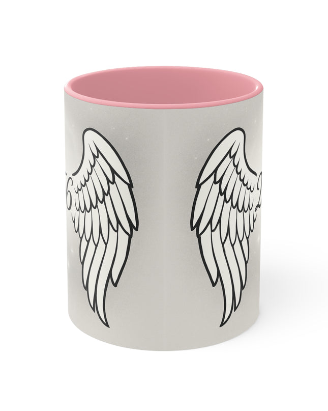 "Celestial Angel Wings 256" Accent Mug