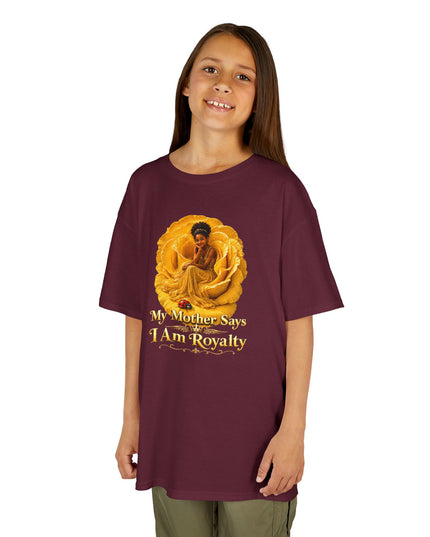 "My Mother Says I am Royalty" Kids Heavy Cotton Tee