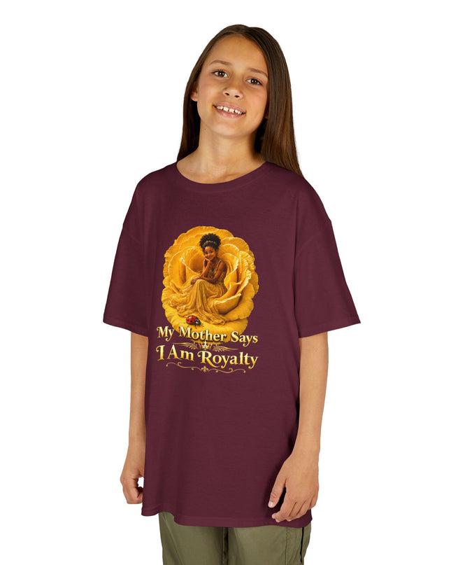 "My Mother Says I am Royalty" Kids Heavy Cotton Tee