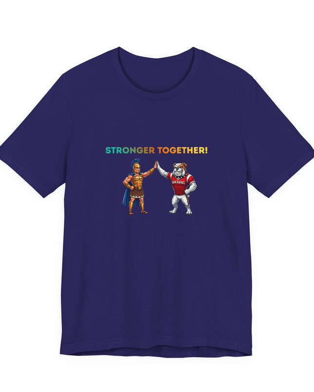 "Stronger Together SR and TL Mascots" Unisex Jersey Short Sleeve Tee