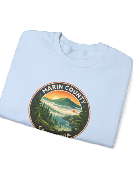 "Marin County, Above the Fog - no text" Unisex Heavy Blend Crewneck Sweatshirt