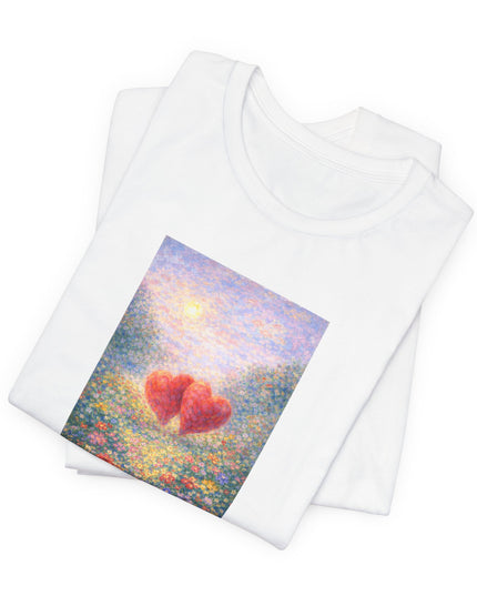 "Valentine's Day - Monet Style" Unisex Jersey Short Sleeve Tee