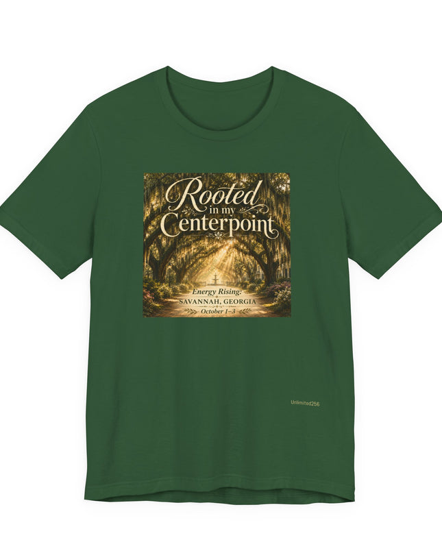 "Rooted in my Centerpoint" Unisex Jersey Short Sleeve Tee
