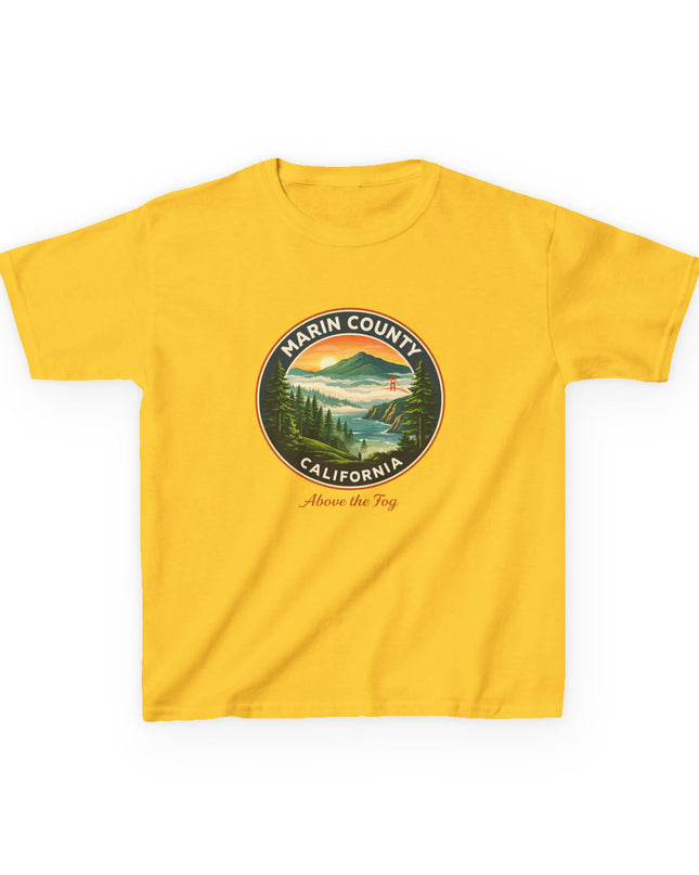 "Marin County, Above the Fog" Kids Heavy Cotton Tee