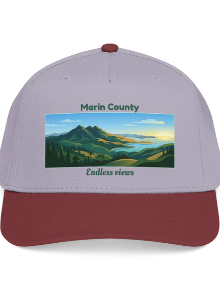 "Marin County - Endless Views" Mid Profile Baseball Cap