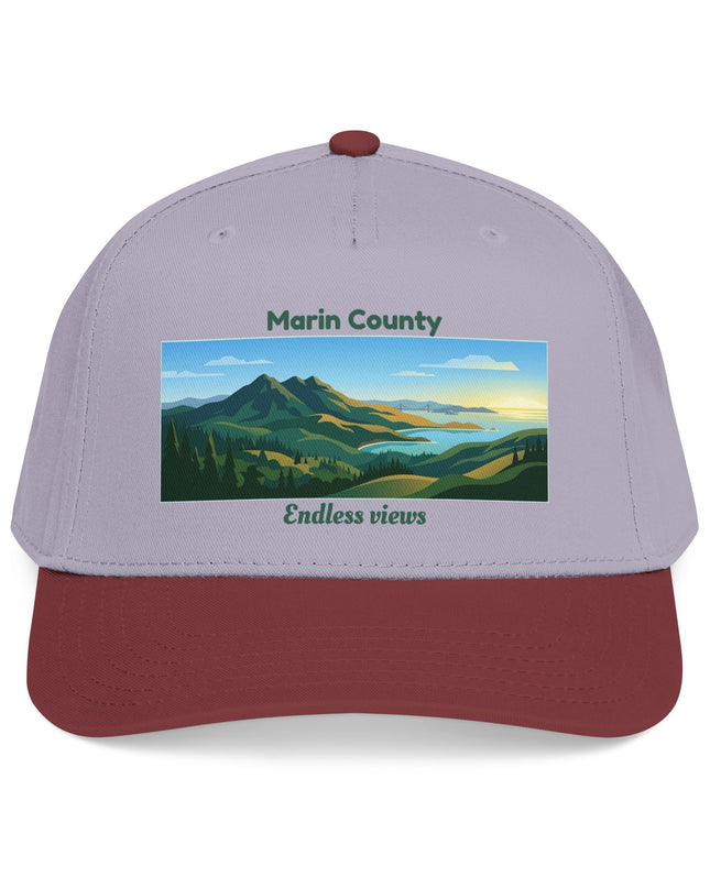 "Marin County - Endless Views" Mid Profile Baseball Cap