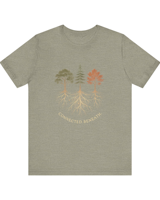 "Connected Beneath" Unisex Jersey Short Sleeve Tee