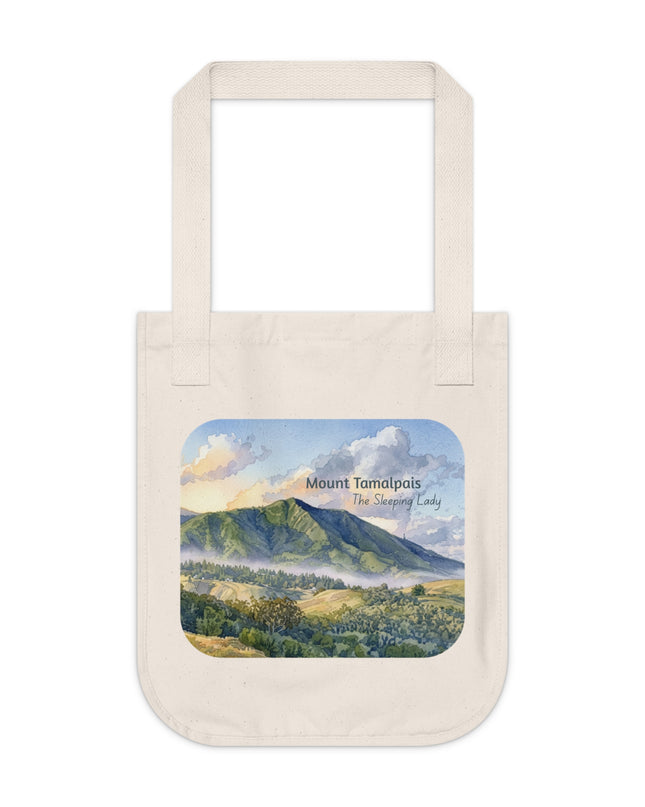 "Mount Tamalpais, the Sleeping Lady" Organic Canvas Tote Bag