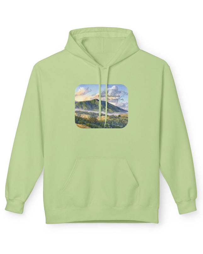 "Mount Tamalpais, the Sleeping Lady" Unisex Midweight Softstyle Fleece Hoodie