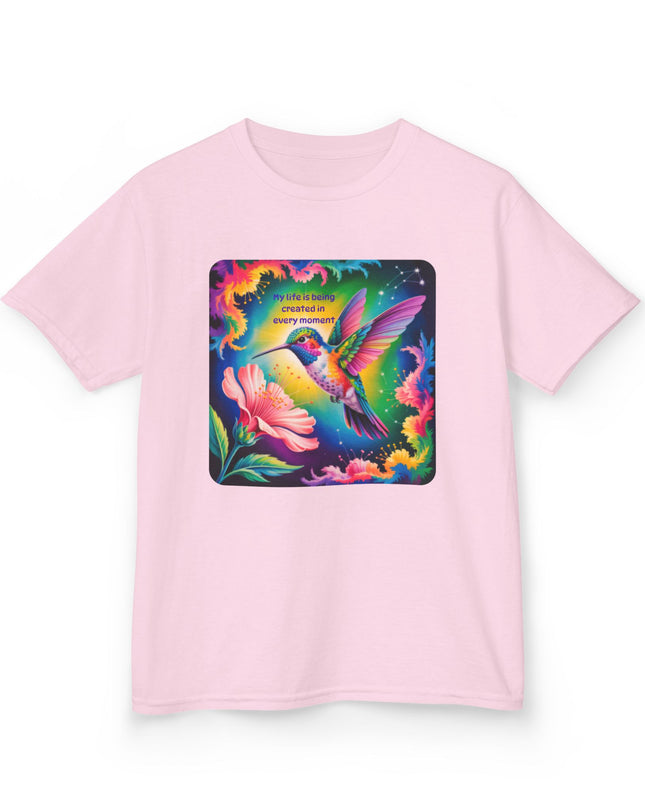 "My Life is Being Created in Every Moment" Kids Heavy Cotton Tee
