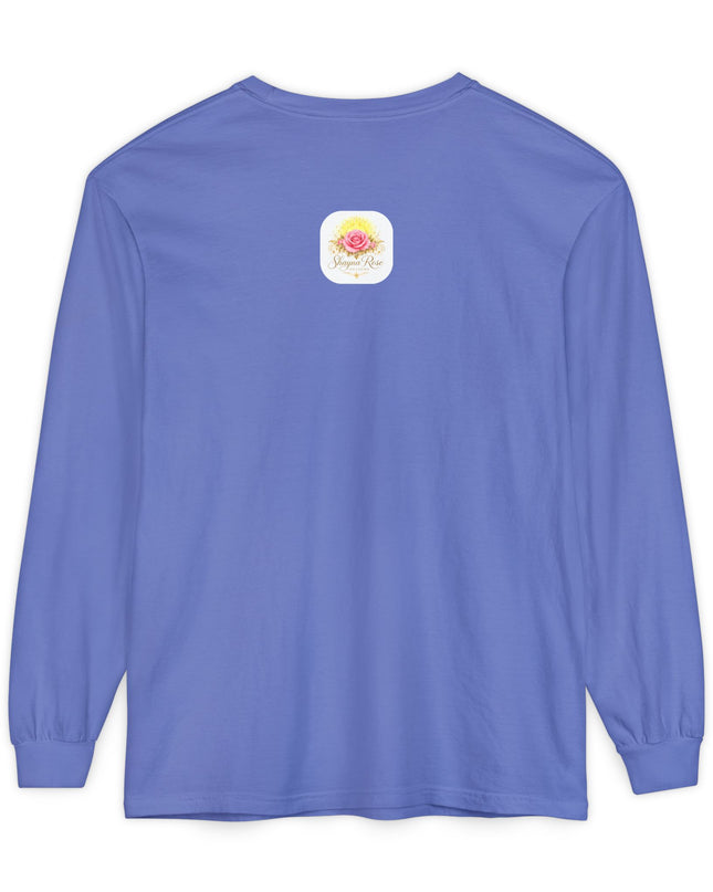 "Blessed and Beautiful" Unisex Garment-dyed Long Sleeve T-Shirt