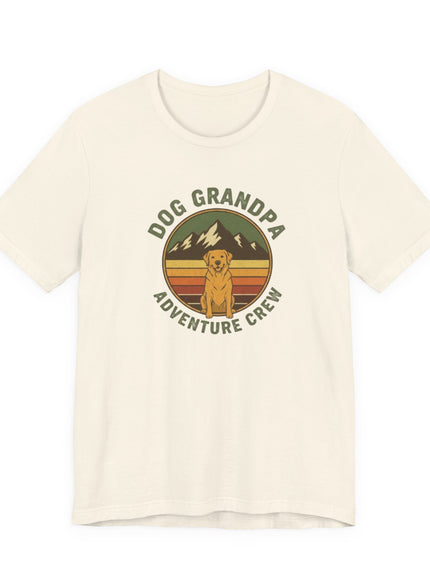 "Dog Grandpa Adventure Crew" Unisex Jersey Short Sleeve Tee