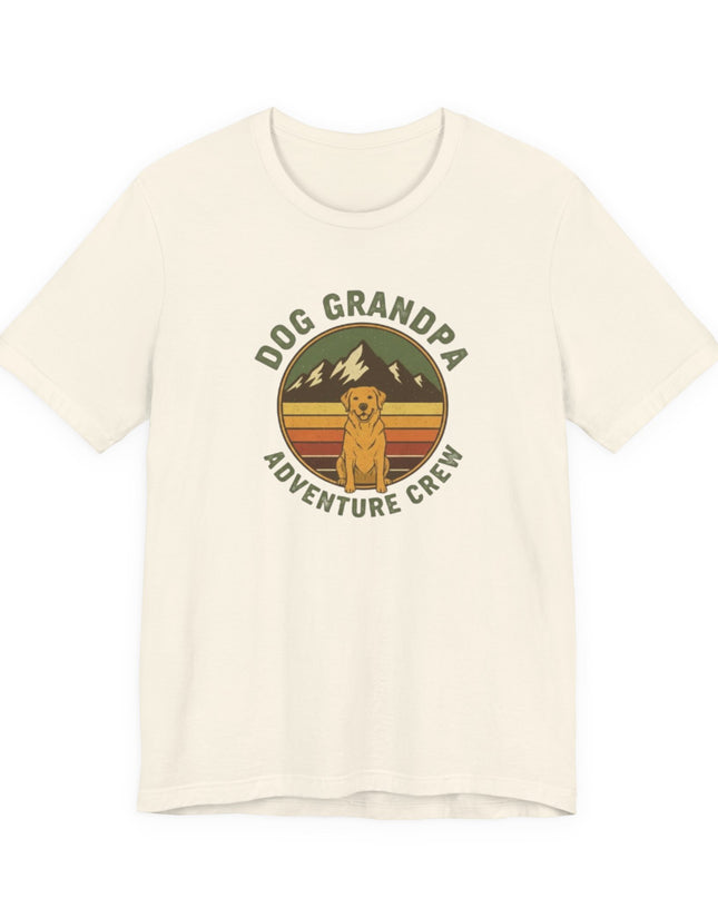 "Dog Grandpa Adventure Crew" Unisex Jersey Short Sleeve Tee