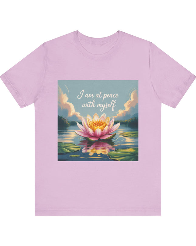 "I am at Peace with Myself" Women's and Men's Jersey Short Sleeve Tee