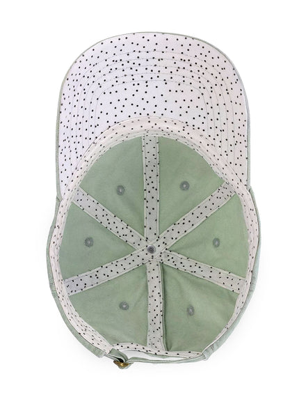 "Marin County Cat Mom" Women's Pigment-Dyed Cap with Fashion Undervisor (Embroidery)