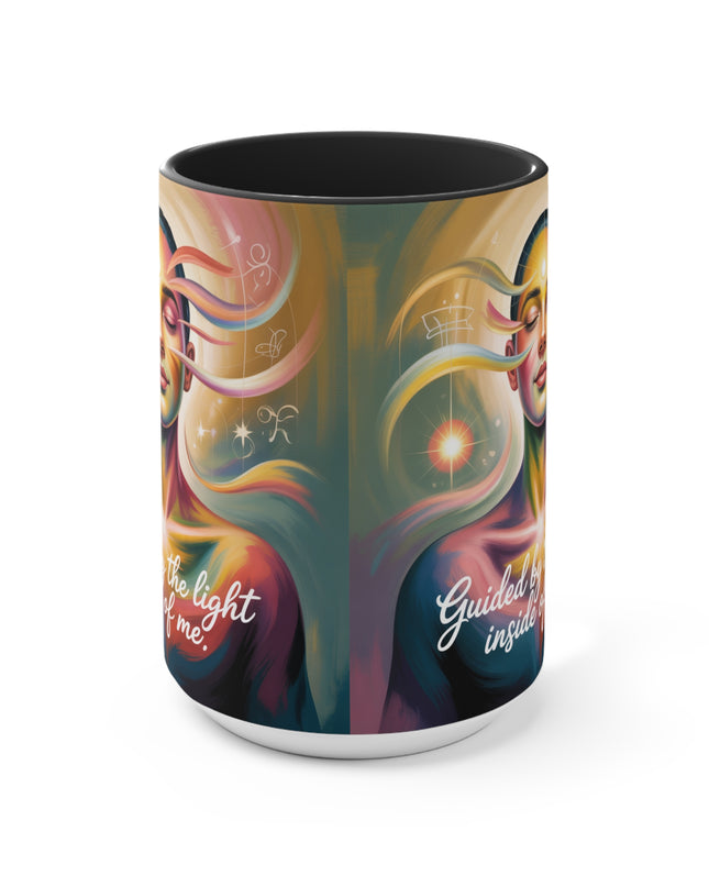 "Guided by the Light Inside Me" Accent Mug