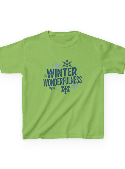 "Winter Wonderfulness" Kids Heavy Cotton Tee