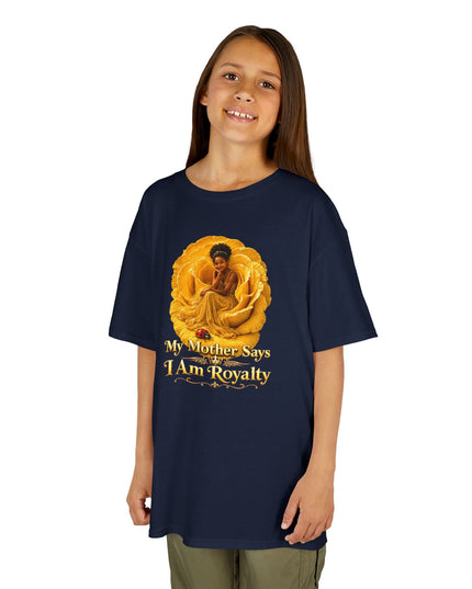 "My Mother Says I am Royalty" Kids Heavy Cotton Tee