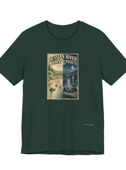 "Russian River Days, Russian River Nights" Unisex Jersey Short Sleeve Tee