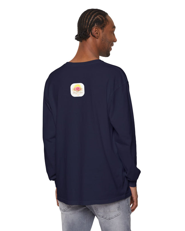 "Blessed and Beautiful" Unisex Garment-dyed Long Sleeve T-Shirt
