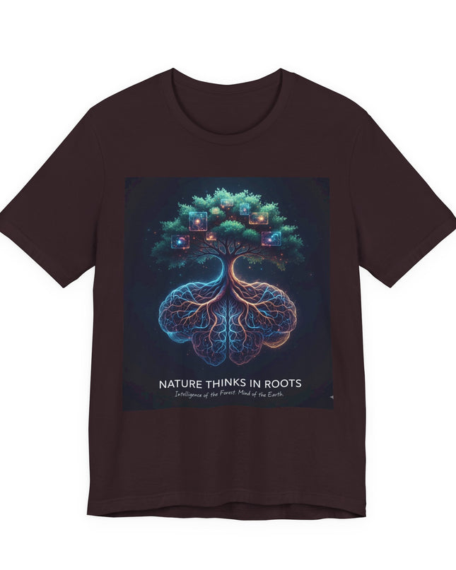 "Nature thinks in roots" Unisex Jersey Short Sleeve Tee